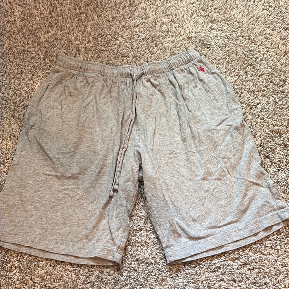 Men's Grey Polo Sweatshorts